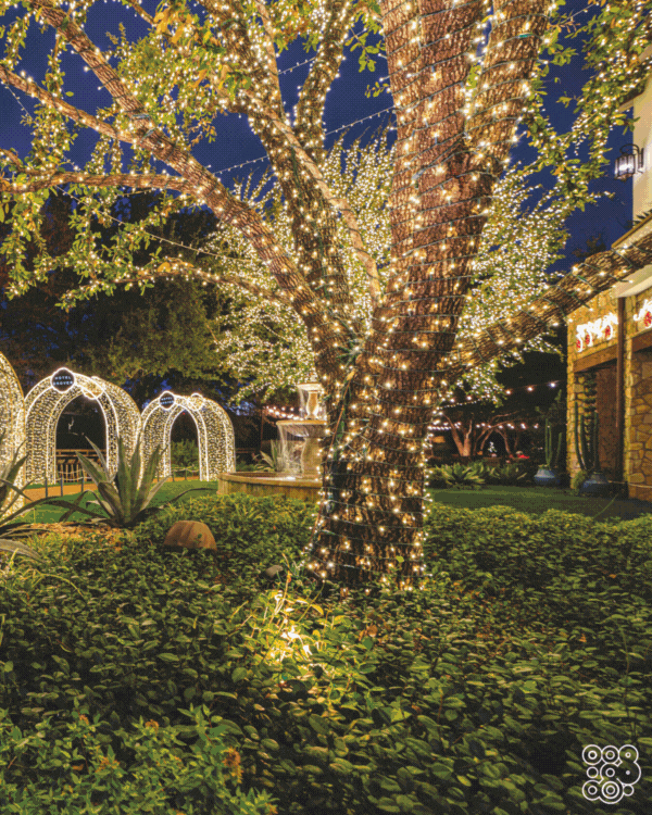outside different uses of christmas strings, curtains and icicle led lights